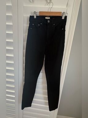 Alice + Olivia Black High-Rise Skinny Jeans